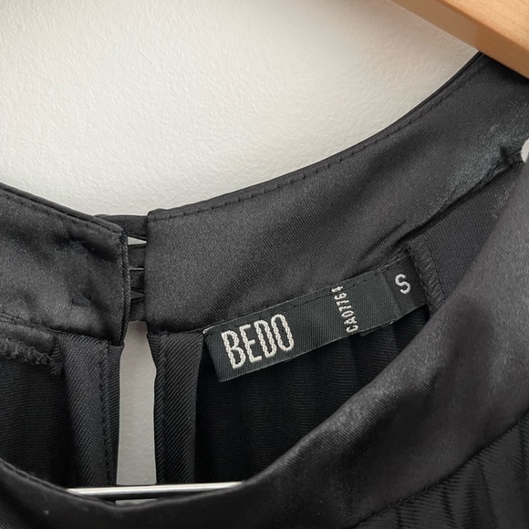 Vintage Y2K Pleated A-Line Mini High Neck Dress - Picture 3 of 9